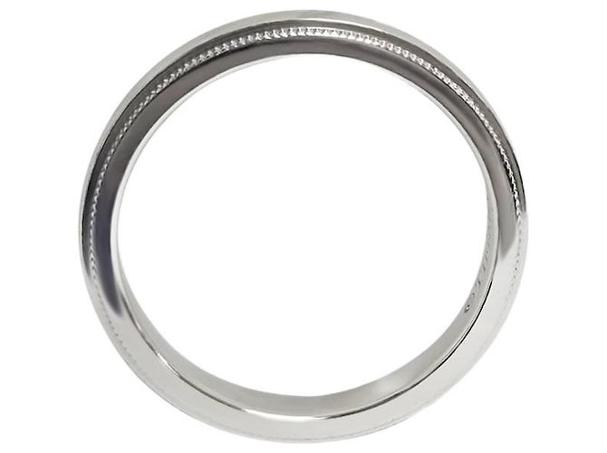 Tiffany & Co Tiffany Milgrain Together Ring Platin Größe Silber