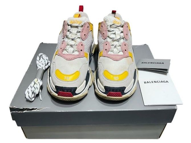 Balenciaga Palladium Multi Triple Sneaker Weiß Gelb Rot