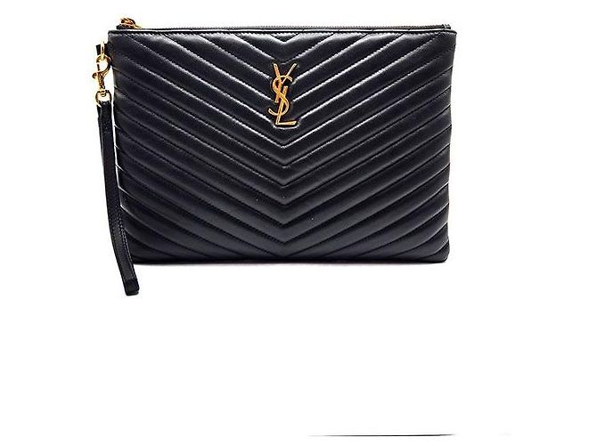 Saint Laurent Pochette Monogram New Medium Noir