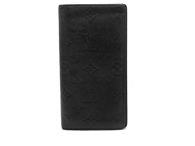 Louis Vuitton Monogram Shadow Brazza Wallet Black