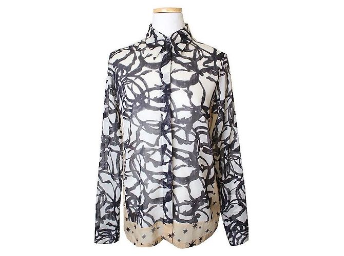Camisa Estampada Dries Van Noten Marrom