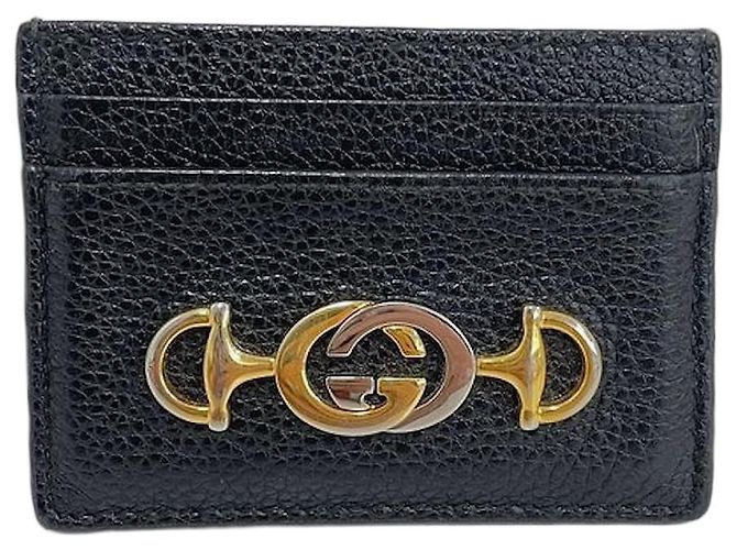 Gucci Jumi Leather Card Holder Black