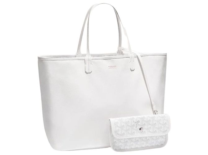 Goyard Borsa Anjou PM White Argento Panno