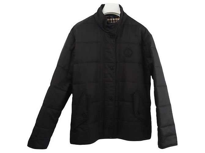 Burberry Jaqueta acolchoada com motivo Monogram Size Preto