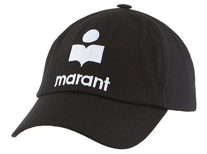 Isabel Marant Tyrone Logo Embroidered Cap Black