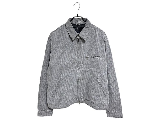 Dior Oblique Zip-up Blouson Jacke Braun