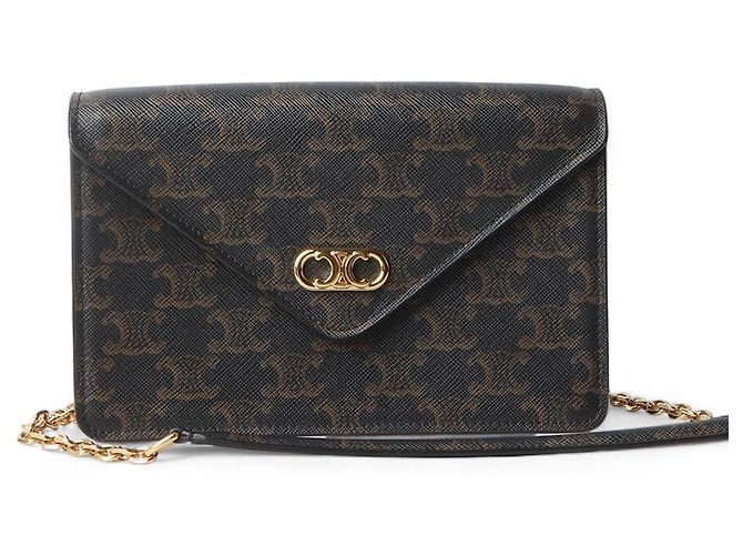 Céline Bolsa transversal Mailon Triomphe WOC Chain Preto