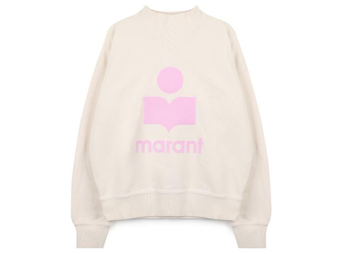 Isabel Marant Sweatshirt aus Baumwolle mit Logo-Details Braun