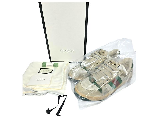 Gucci Baskets Screener en cuir Multicolore