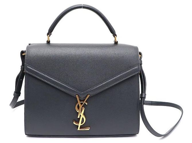 Saint Laurent Cassandra Medium Top Handle Tote Bag and Shoulder Bag Brown