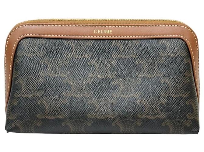 Céline Triomphe Canvas Small Cosmetic Pouch Multiple colors