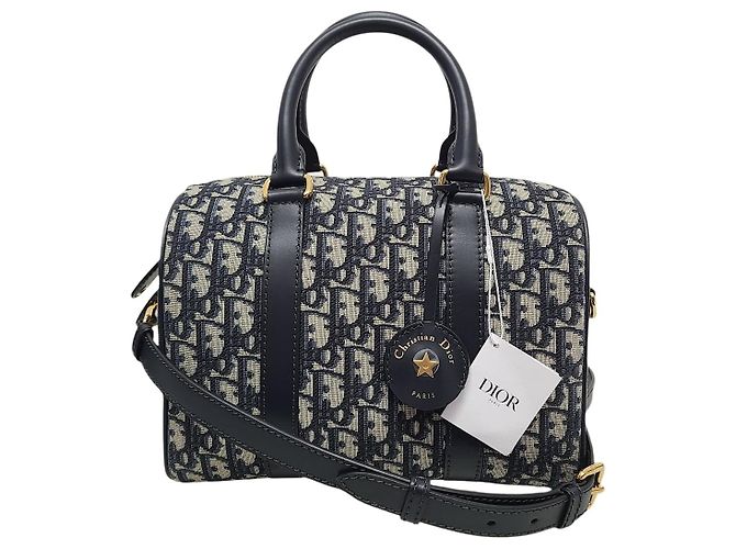 Dior Blue Oblique Jacquard Groove Bag