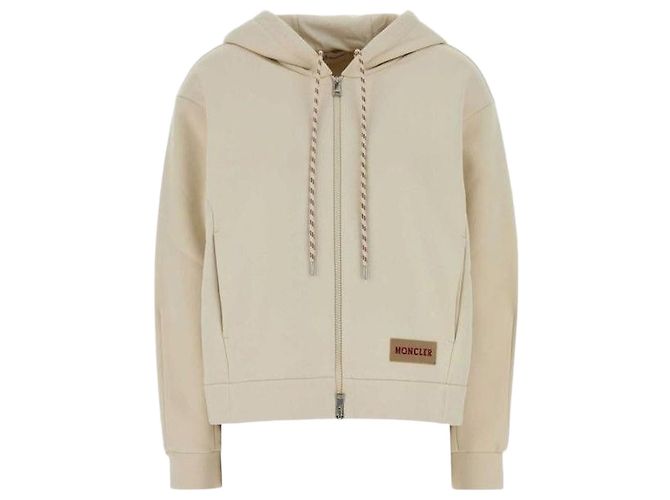 Moncler Moletom com capuz e zíper de algodão