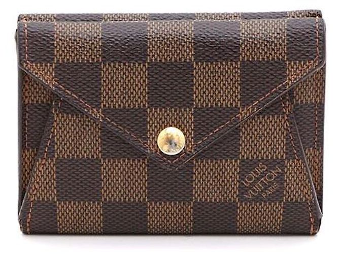 Louis Vuitton Tarjetero compacto Origami en Damier Ébène Multicolor