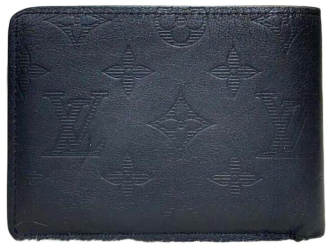 Louis Vuitton Monogram Shadow Multiple Wallet Black