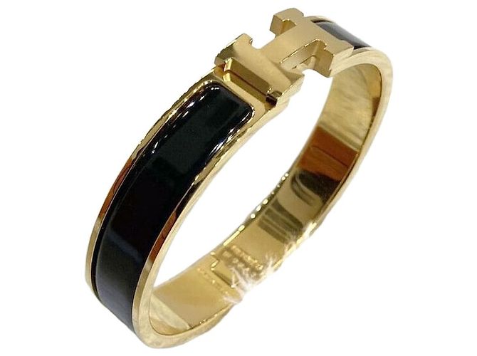 Hermès Bracciale Click Oro e Nero 