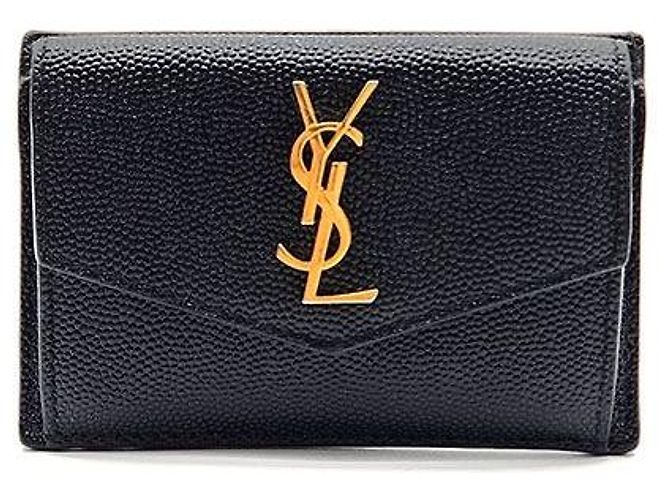 Saint Laurent Monogram Uptown Card Holder Black