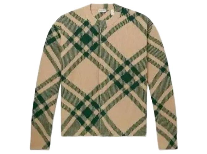 Burberry Checked Wool Blend Cardigan Multiple colors