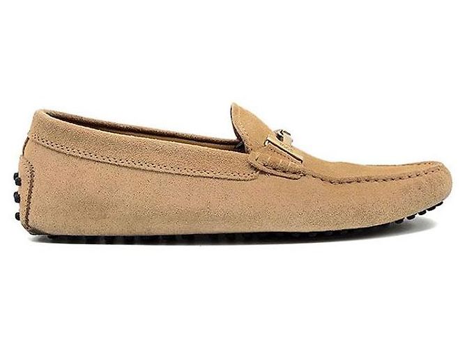 Tod's Mocassin de conduite en daim Orange