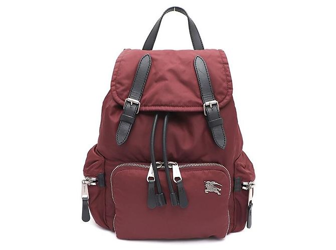 Burberry Nylon Rucksack Medium Rot