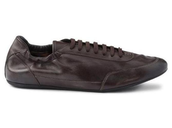 Prada Baskets en cuir pliables