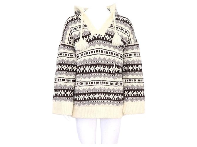 Céline Oversized Pullover Hoodie for Men White