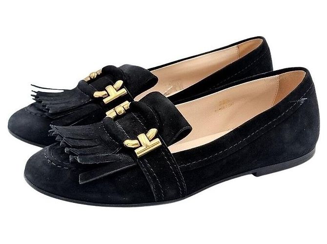 Tod's Suede Loafer Black