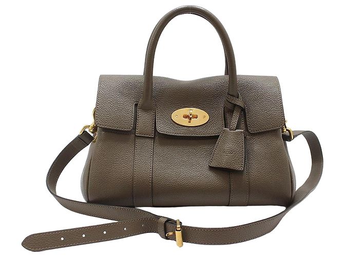 Mulberry Bolsa de ombro Small Bayswater com ferragens douradas Marrom