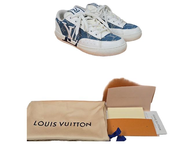 Louis Vuitton Denim Charlie Sneaker Orange
