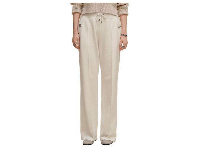 Duffle Hermès Pantalones de corte holgado Blanco 