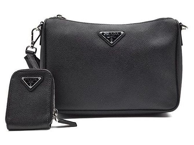 Prada Borsa a tracolla Multi Saffiano Nero 