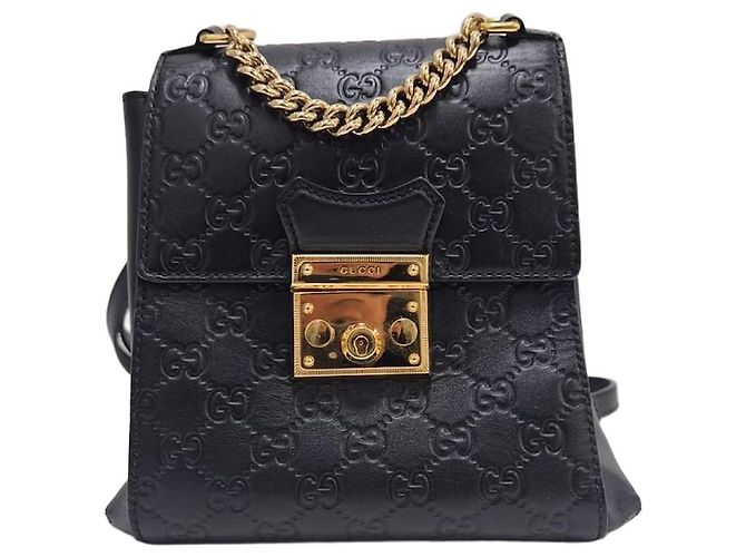 Gucci Padlock Black Backpack