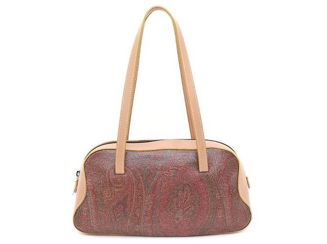 Etro Sac à bandoulière en cuir Paisley Marron