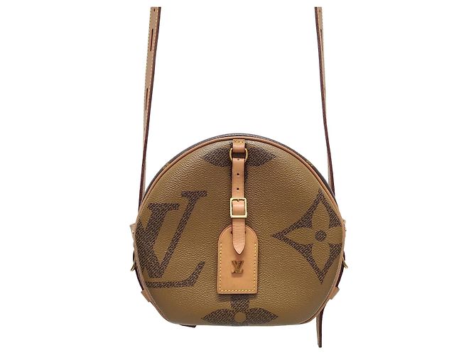 Louis Vuitton Bolsa transversal Reverse Giant Monogram Boucle Chapo Souffle marrom