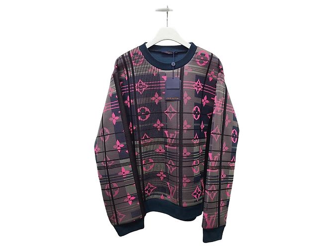 Louis Vuitton Felpa in neoprene jacquard multi monogramma Multicolore