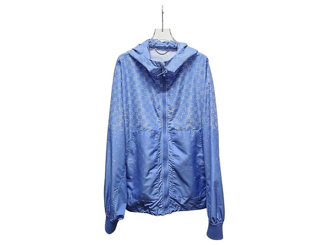 Louis Vuitton Black Shadow Damier Spread Windbreaker Blue
