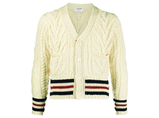 Thom Browne Aran Cable Mohair Short Cardigan Multiple colors