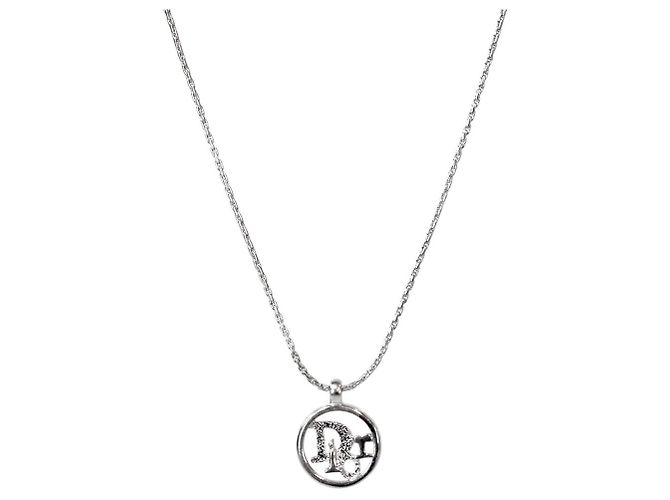 Dior Collana Round Oblique Argento 
