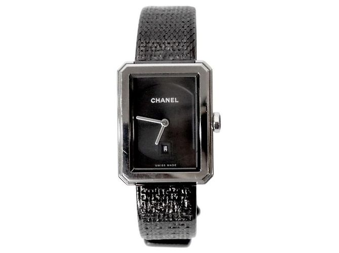 Chanel Relógio de Quartzo Medium Boyfriend Preto