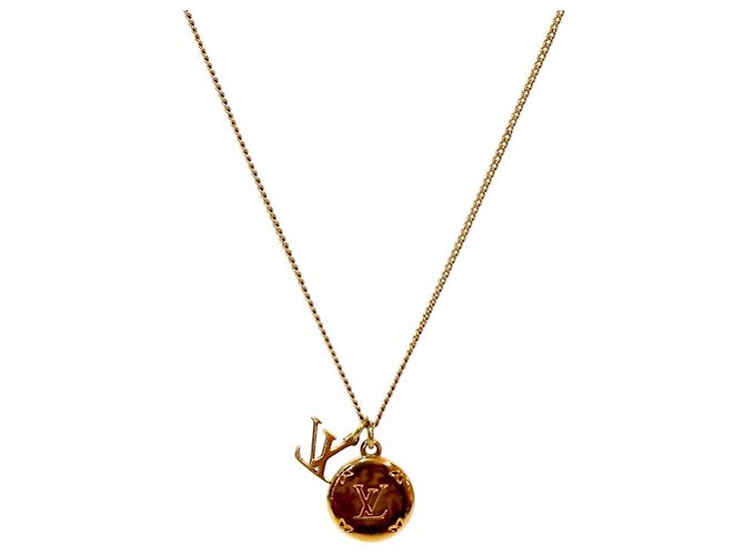 Louis Vuitton Collier Monogram Chams Gold Doré