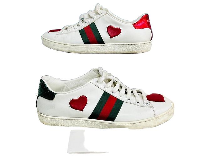 Gucci Zapatillas Ace Heart Multicolor