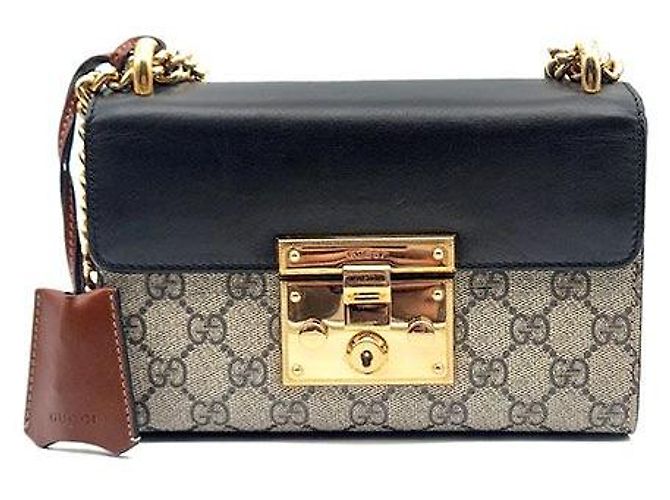 Gucci Bolsa de Ombro Supreme Padlock Small Multicor