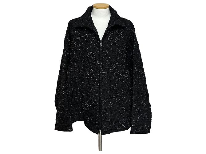 Valentino Garavani Nylon-Brokatjacke Silber