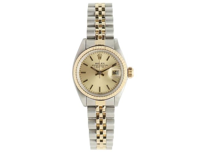 Rolex Orologio Datejust da donna Combi Quadrante Oro Champagne D'oro