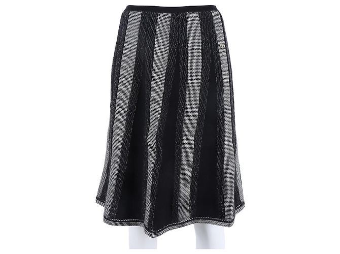 Gonna elasticizzata Chanel Nero