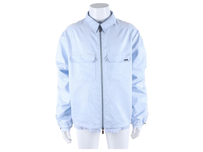 Giacca a vento con zip Dior Homme Blu