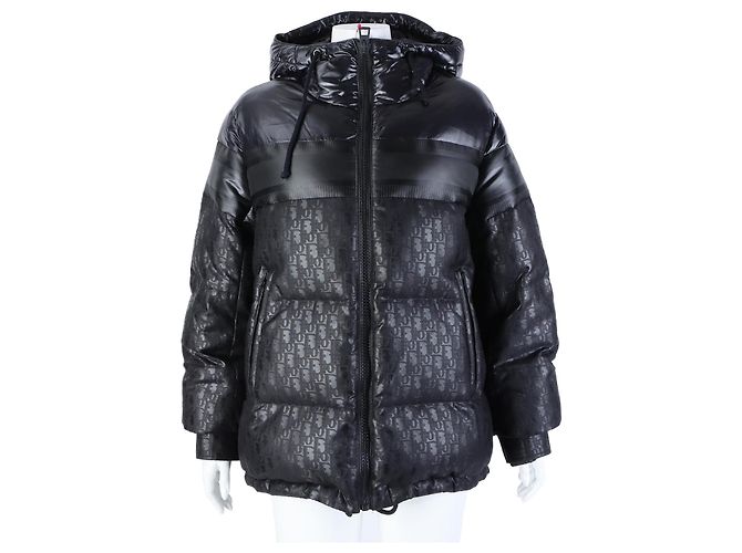 Jaqueta acolchoada Christian Dior Oblique Preto