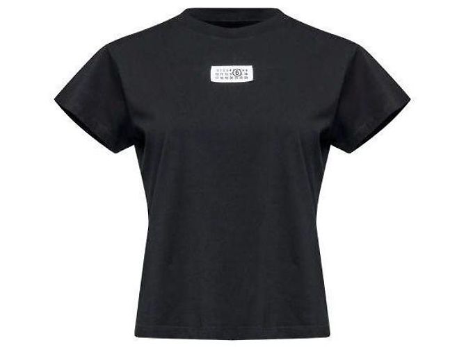 Maison Martin Margiela Numeric Baumwoll-T-Shirt Schwarz