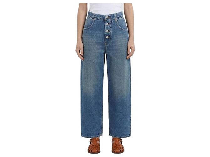 Maison Martin Margiela Vaqueros de corte recto Azul 