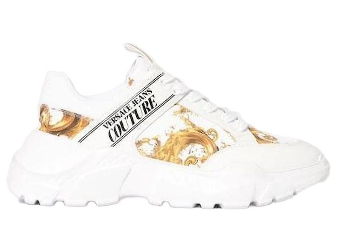 Versace Baskets Speedtrack Blanc